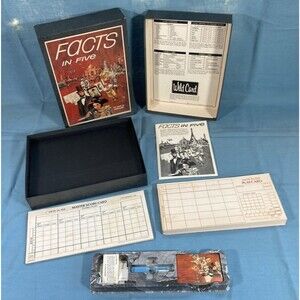 Facts in Five Game: The Game of Knowledge (3M Bookshelf Game, 1967) Vintage